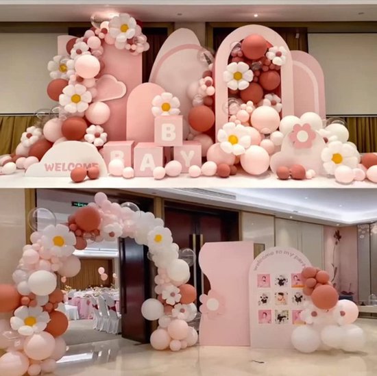 105 Stuks Ballonketting Set- Ballonnenboog Madelief-Feestartikel & feest versiering-huwelijk