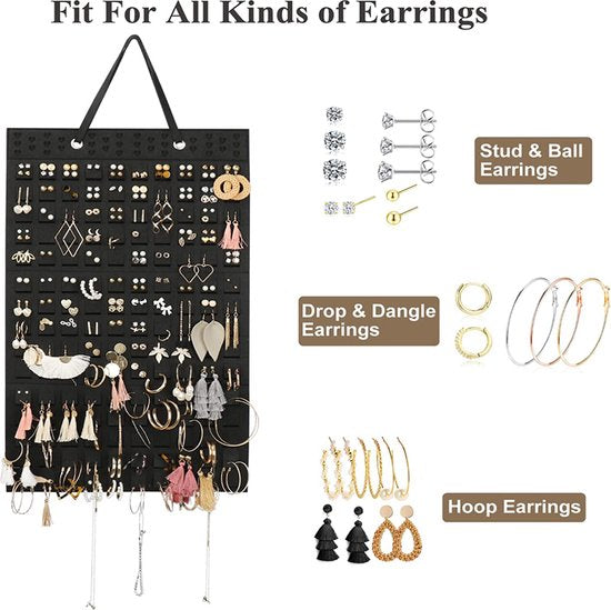 Haarelastiekjes Organizer-Haar Accessoires Opbergtas - Vilt Haar Bogen Houder - Meisjes Kamer Decoratie