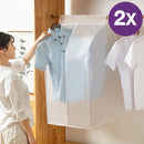 2-Stuks Stofkap voor Kleding Frosted Driedimensionale Stofkap Opbergtas extra groot 60*50*120 CM( 2 Stuks)