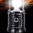 Xtraworks 2-in-1 Solar LED Campinglamp Lantaarn - Zwart