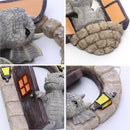 Kunststof dinosaurus muurdecoratie, ophangbaar tuinbeeld