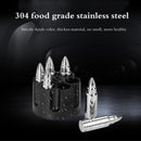 Whiskey Kogels Set van 6 - Herbruikbaar RVS Revolvervat