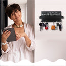 TDR-sleutelrek met plank sleutelbord-Sleutel organizer-zwart