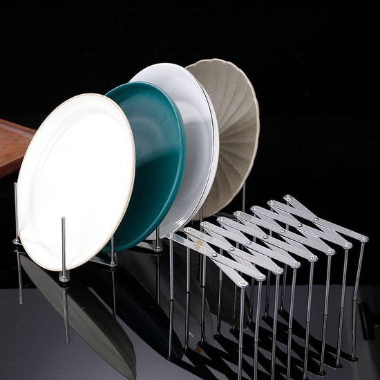 2x Premium Uitschuifbaar Keukenrek - Roestvrij Staal - Zilve