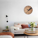 Creatieve, eenvoudige houten wandklok-30 cm diameter