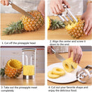 TDR RVS Ananasboor Ananasschiller Professionele snijder