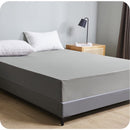 Merkloos Luxe Bedrok Elastisch 200x203+38 cm Grijs