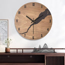 Creatieve, eenvoudige houten wandklok