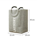 Opvouwbare Oxford stoffen wasmand 42L - Grijs