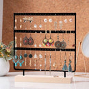 72 Gaatjes Oorbellenrek - 3 Niveaus - Duurzaam Metalen