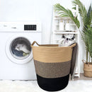 Katoentouw Opbergmand met Handvatten - 35 cm x 40 cm - Bruin