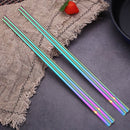 Roestvrijstalen Rainbow Chinese Eetstokjes - 5 paar