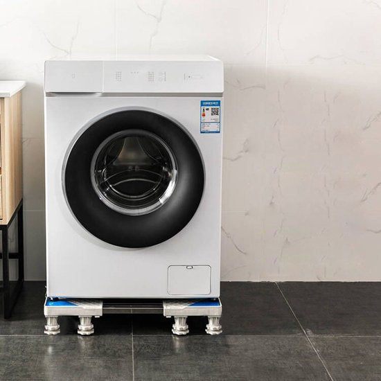 Universele Verstelbare Wasmachine Verhoger-met 8 poten - Meubelverhoger-wit
