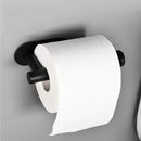 Toiletpapierhouder Wandgemonteerd - Zelfklevend - Zwart - RVS