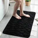 Badkamermat 50x80cm zwart - Luxe, anti-slip, absorberend