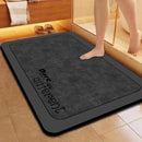 Luxueuze Antislip Badmat – Waterabsorberend & Snel Droog – Veilig en Comfortabel – Donkergrijs- 60x90 cm - Modern en Strak Design