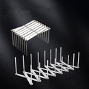 2x Premium Uitschuifbaar Keukenrek - Roestvrij Staal - Zilve