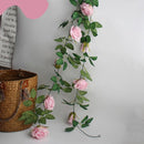 2 Stuks Rozen Slinger Kunstbloemen, Balkon & Bruiloft