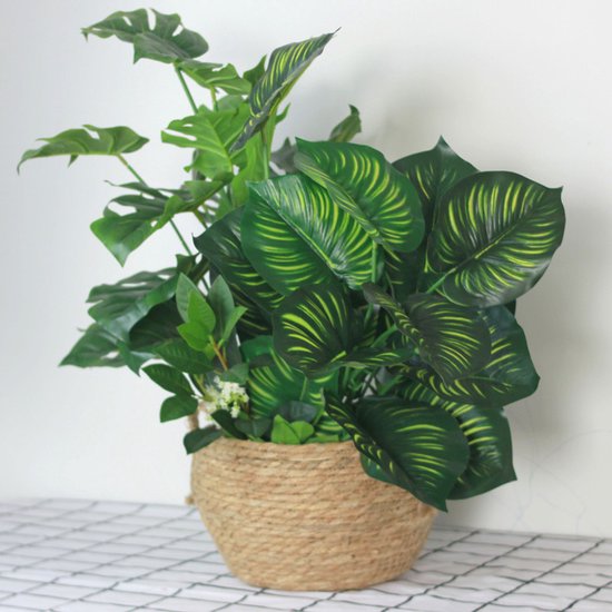 3-delige Grasvezel Plantmanden Set - Duurzaam en Stijlvol