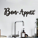 Unikorf Bon Appetit 3D Wandbord - Line Art - Zwart 36x15CM