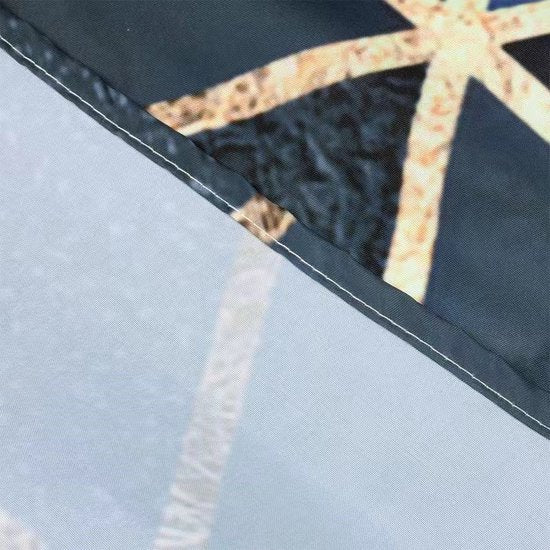 Unikorf Douchegordijn 180x200 grijs marmerpatroon