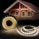 Lichtstrip - voor buiten - Op zonne-energie - inkortbaar -Warm Wit- 3 meter