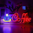 Opvallende "Coffee" Neon LED Lamp-Neon Wandlamp -Perfecte De