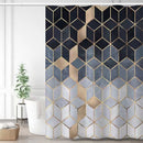 Unikorf Douchegordijn 180x200 grijs marmerpatroon