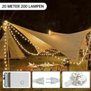 LED bal lichtsnoer warm wit 12m 100 lichtjes bal USB 8 functies afstandsbediening