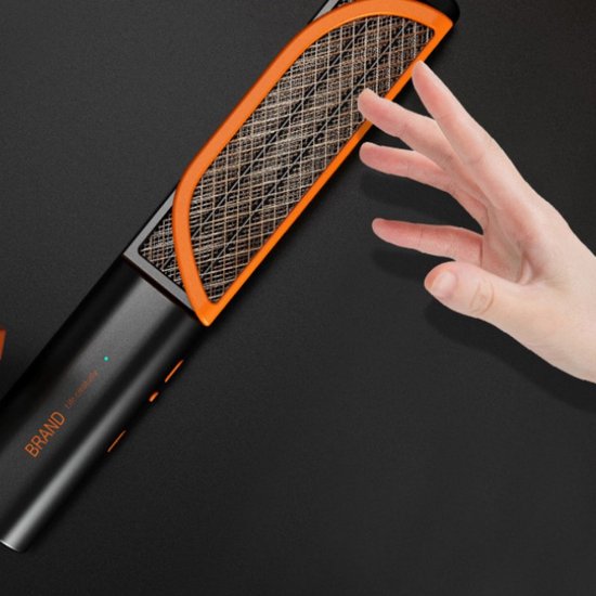 2-in-1 Muggenmepper - USB Oplaadbaar - UV-lamp Zwart/Oranje