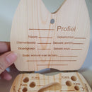 Houten melktandendoosje FSC grenenhout - 20 vakjes