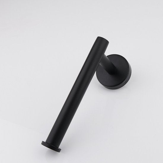 Luxe Roestvrijstalen Toiletrolhouder - Zwart Modern Design
