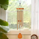 Waterdichte aluminium windgong voor buiten, goudkleurig, 65 cm lang