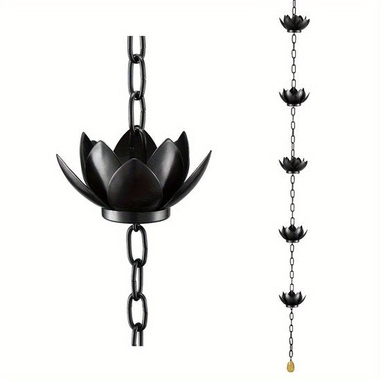 Unikorf Lotus Stijl Regenketting - Buitendecoratie - 90 cm