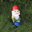 Ondeugende Tuinkabouter met Opgeheven Middelvinger