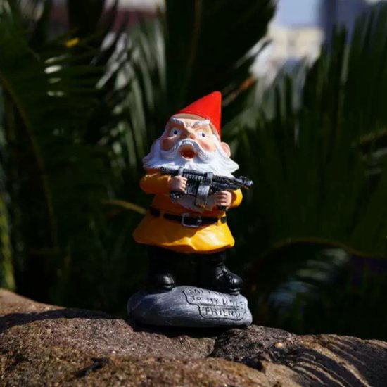 Unikorf Tuinkabouter Maffia 14cm 'Say Hello'