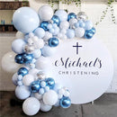 107 delig Ballonnenboog  - Blauwtinten voor verjaardag, jubileum, feestelijke opening, baby shower
