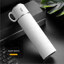 TDR - Thermosfles - RVS - grote capaciteit - 580 ml  wit