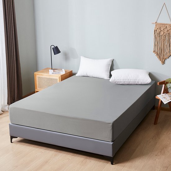 Unikorf Waterdicht Matrasbeschermer 160x200x30 Grijs Ademend