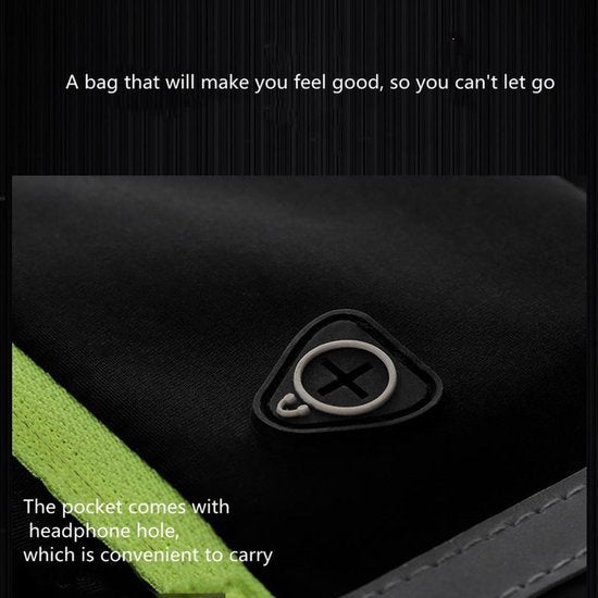 Heuptasje sport verstelbaar 60-120 cm waterafstotend grijs