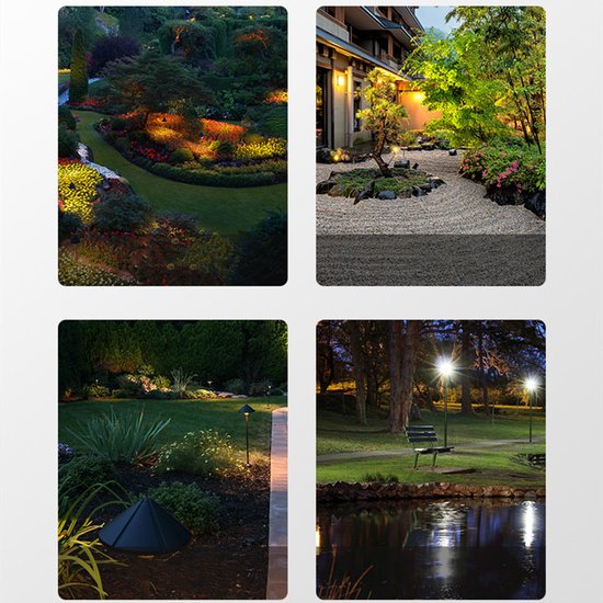 2x LED Solar Spot IP65 - Wand/Grondspies, Wit