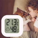 2-in-1 Mini Digitale Hygrometer en Weerstation - Temperatuur- en Luchtvochtigheidsmeter- wit