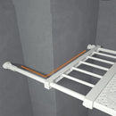 TDR - Verstelbaar opbergrek Uitschuifbare separatorplank, plankkastorganizer, voor kledingkast, kast, boekenkast Compartiment verzamelen-73cm tot 130cm-wit