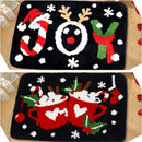 2 stuks Luxe Kerst Vloerkleden– Feestelijke Design – Antislip, Zacht en Waterabsorberend -40x60 cm