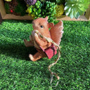 Weerbestendige Klimmende Eekhoorn Hanger met Tas 11x14x17cm