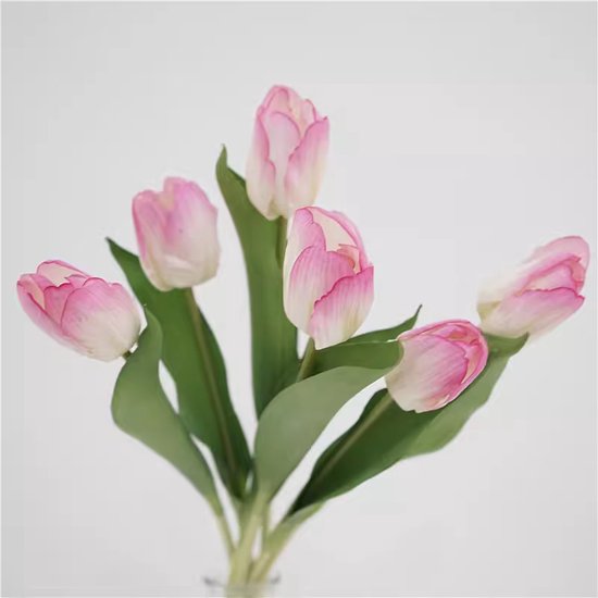 10x Realistische Kunst Tulpen - Duurzaam en Onderhoudsvriend