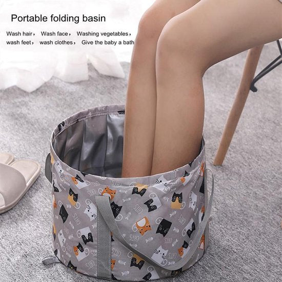 Opvouwbaar waterdicht bad 21L - geschikt voor voetenbad