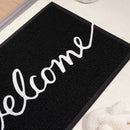 Nordic simple welkom GROOTE vloermat zwart 60*90