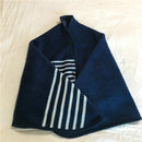 TDR - Multifunctionele warme deken - fleece mantel - super zachte fleecedeken - Sherpa - 80 x 130 cm - Blauw