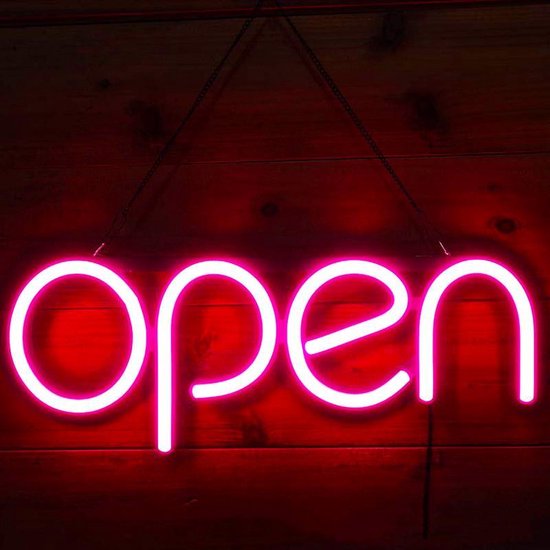 Xtraworks -Neon verlichting-LED open bord-Licht reclamebord-hanglamp-roze